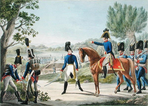 De nieuwe Keizerlijke Koninklijke Oostenrijkse Pontonniers na de Napoleontische oorlogen, c.1820 door Phillip von (after) Stubenrauch