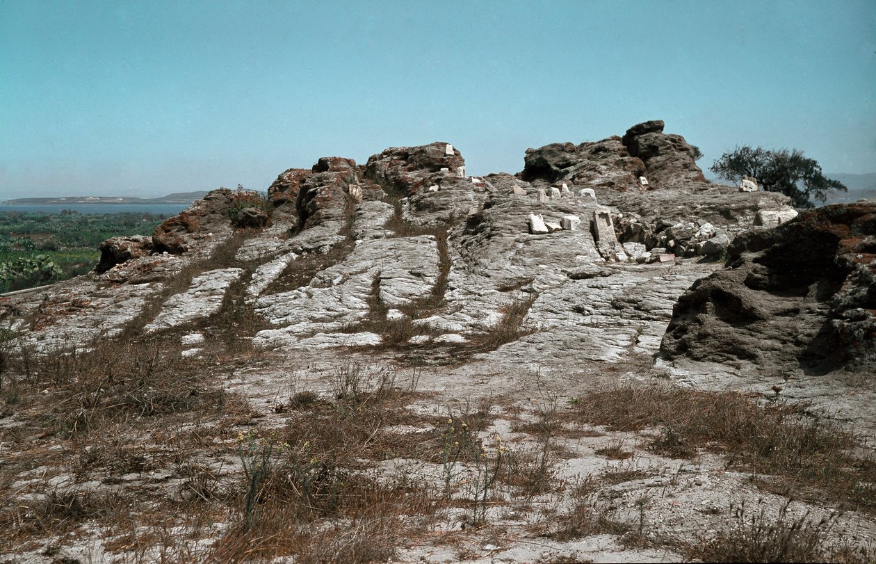 Fenicische beschaving: site van de tophet van de Punische stad Sulcis door Phoenician Phoenician