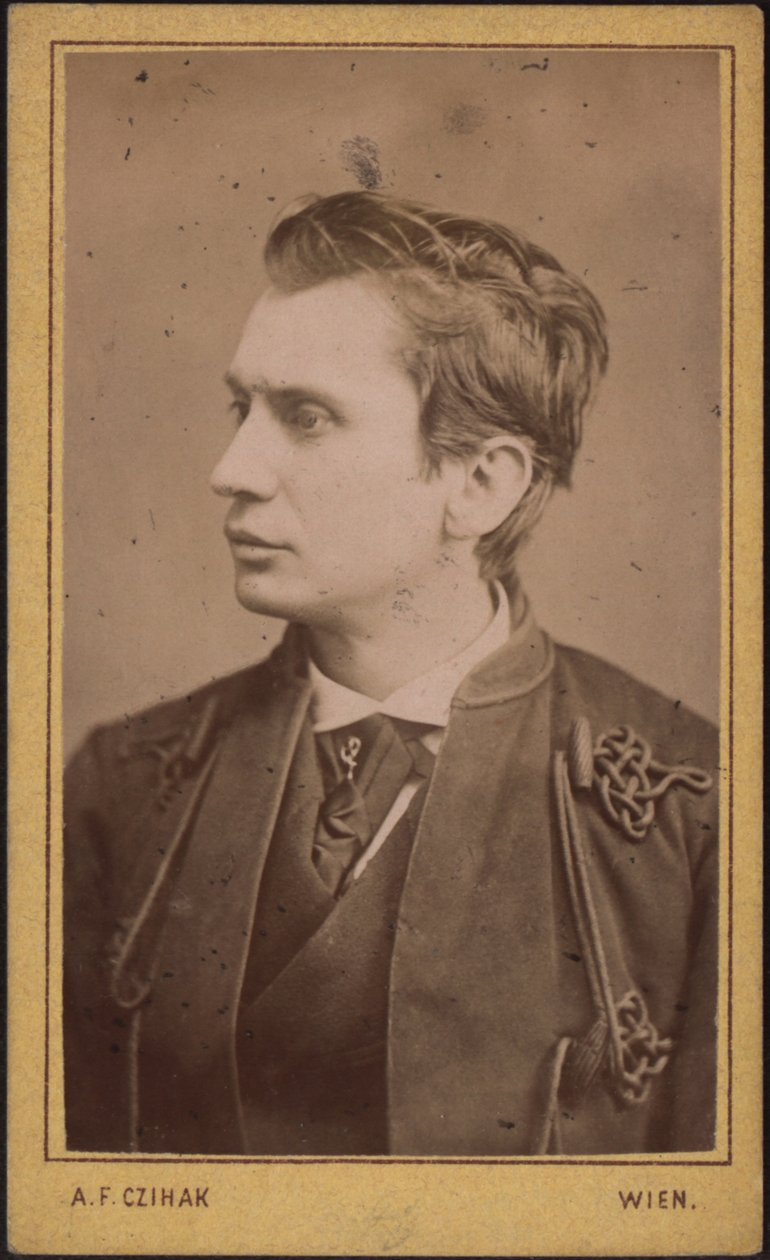 Leopold von Sacher-Masoch door Photo studio Adolf F. Czihak.