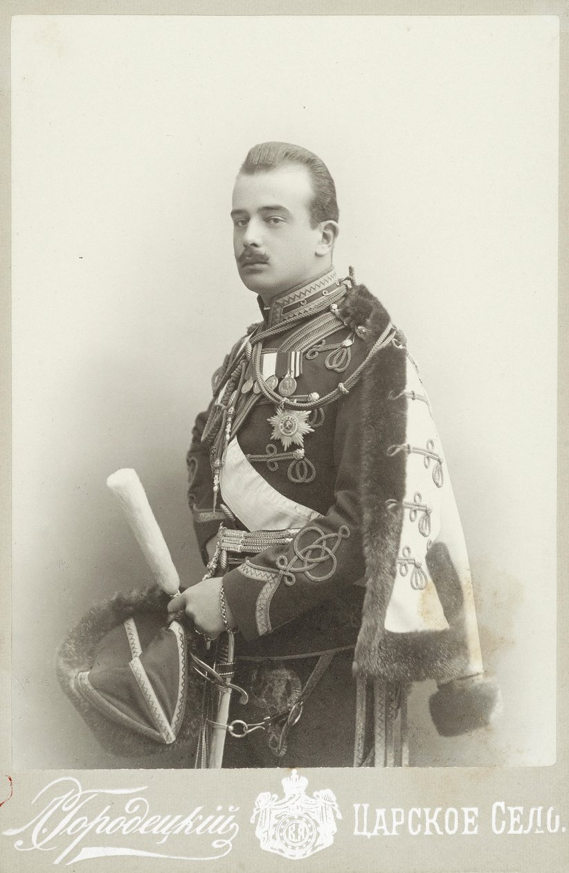 Grootvorst Boris Vladimirovich van Rusland 1877-1943, ca. 1900 door Photo studio L. Gorodetsky.
