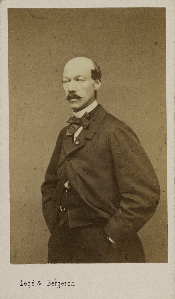 Portret van de Componist Alexandre Batta door Photo studio Legé and Bergeron.