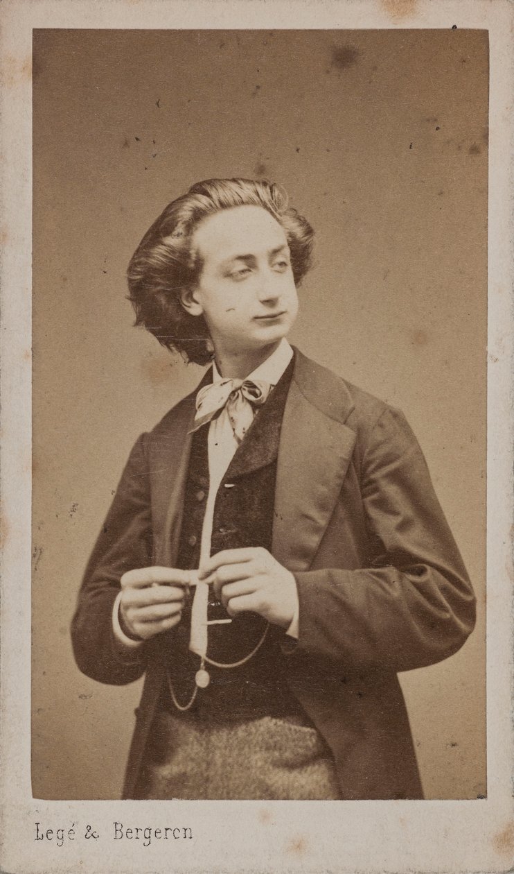 Portret van de violist en componist Henri Ketten door Photo studio Legé and Bergeron.