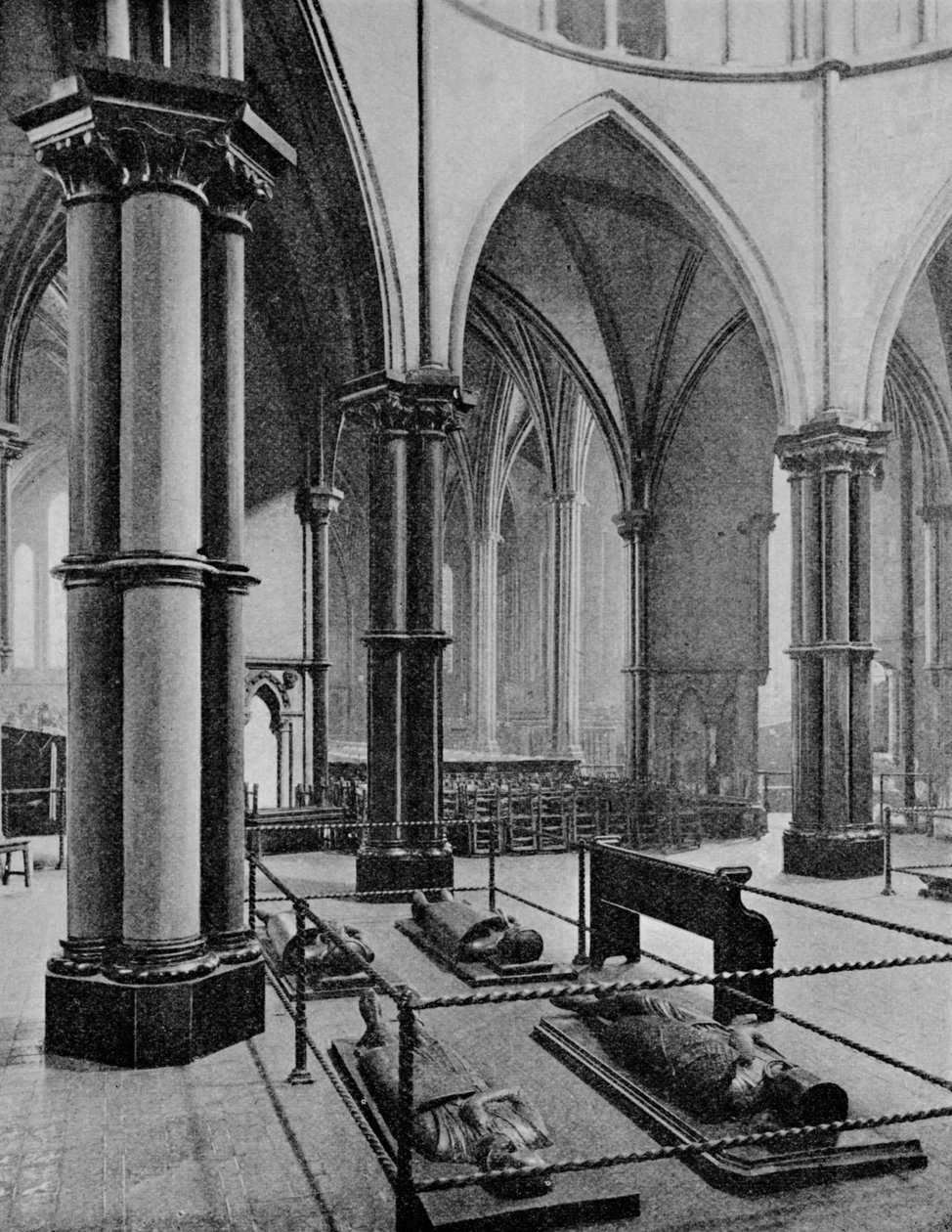 Interieur van de Temple Church, City of London, c1905 1906 door Photochrom Co Ltd of London