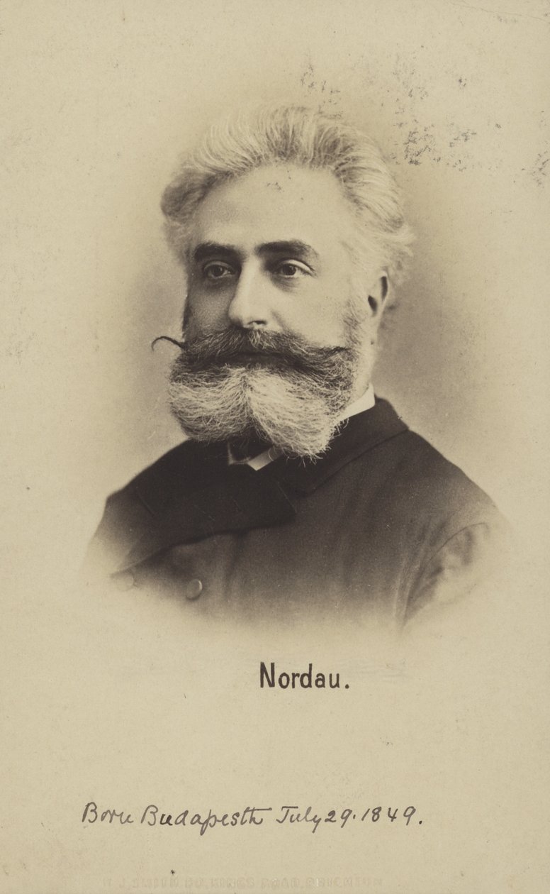 Max Nordau (1849-1923), Hongaars zionistisch leider en schrijver (z/w foto) door Photographer Austrian
