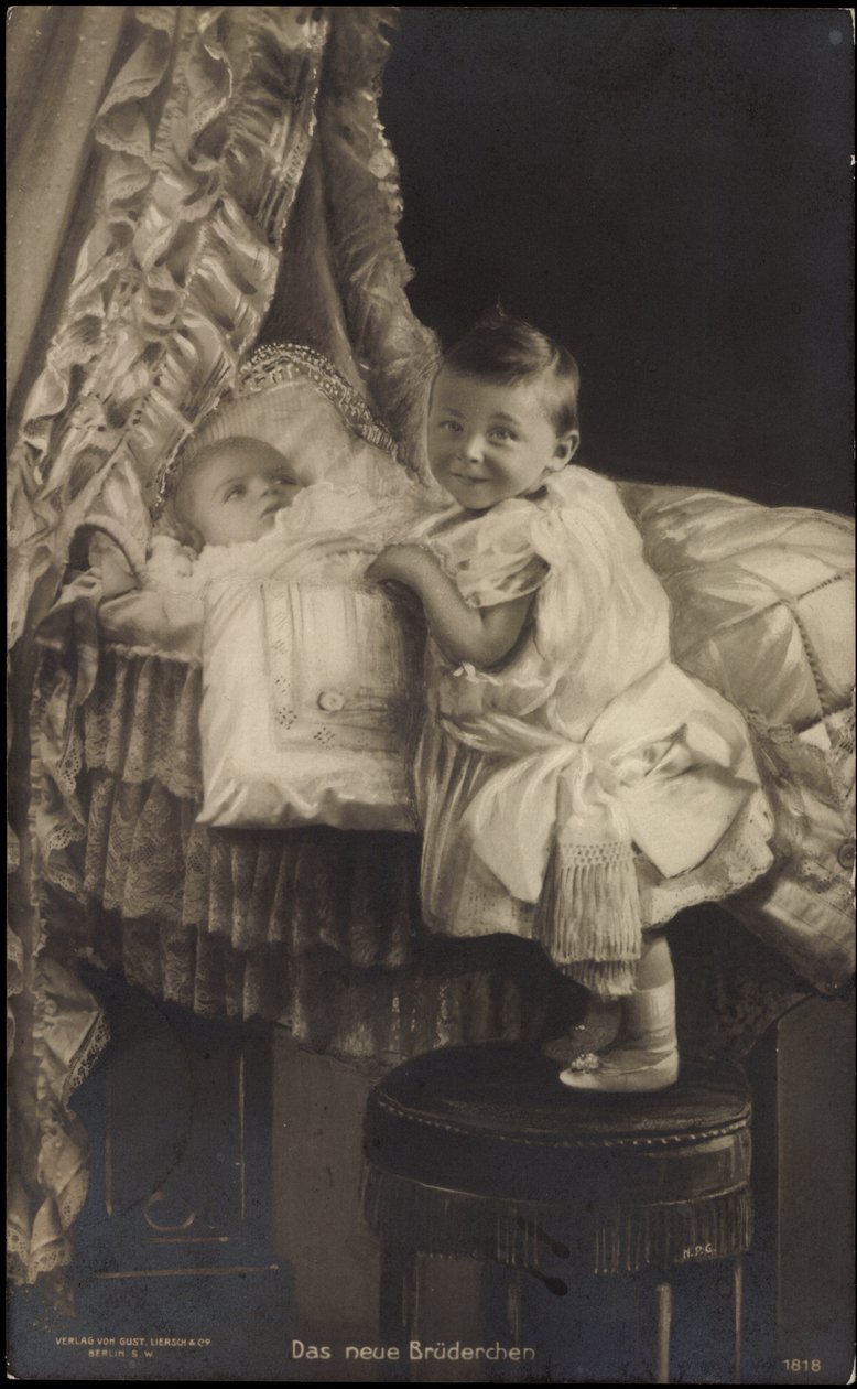 De nieuwe broer, Willem van Pruisen met broer door Photographer German