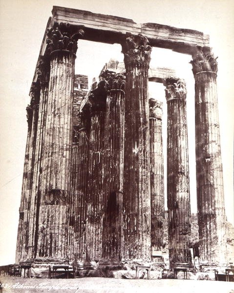 Tempel van Zeus in Olympia door Photographer Italian