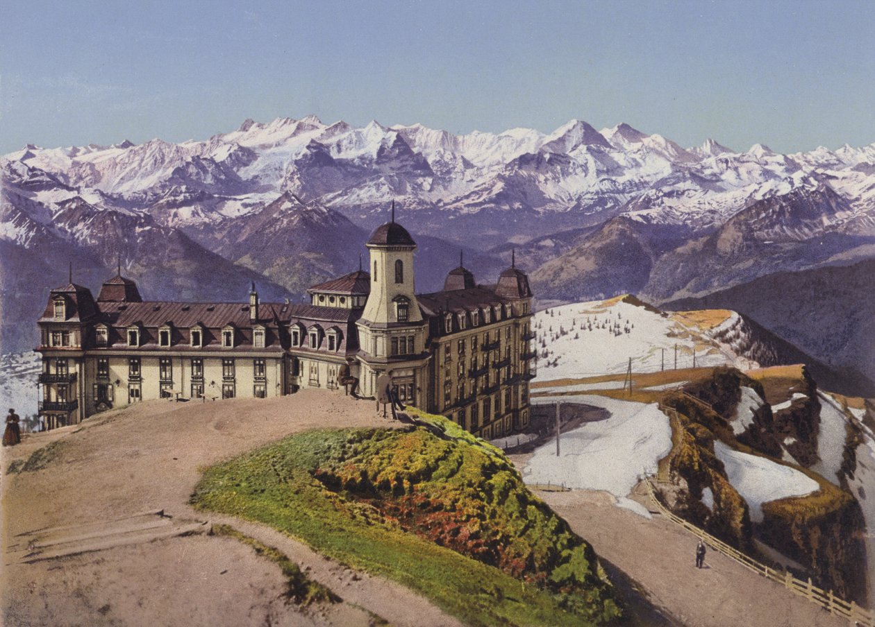 Rigikulm en de Berner Alpen (kleurenfoto) door Photographer Swiss