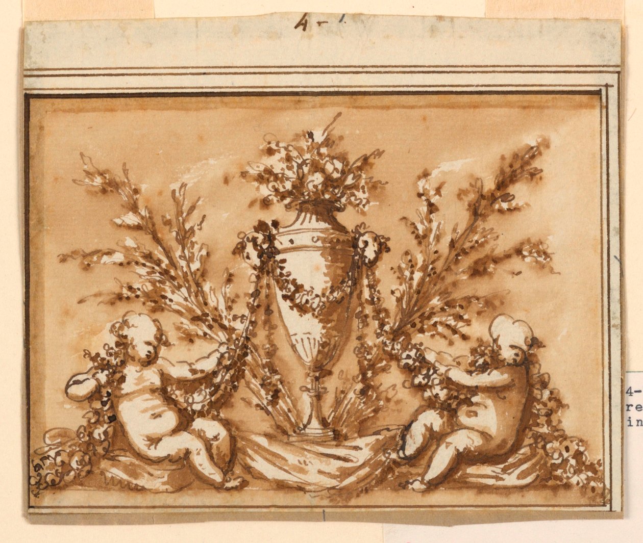 Ontwerp voor een bovendeur door Piat Joseph Sauvage