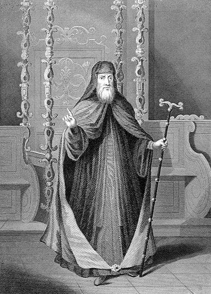 De Griekse patriarch van Constantinopel door Picart (after)