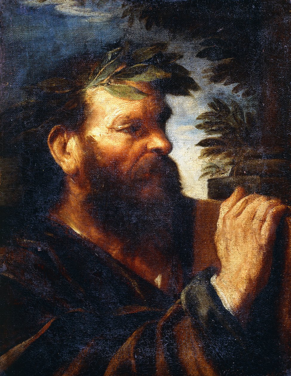 Hoofd van een Wijze door Pier Francesco Mola