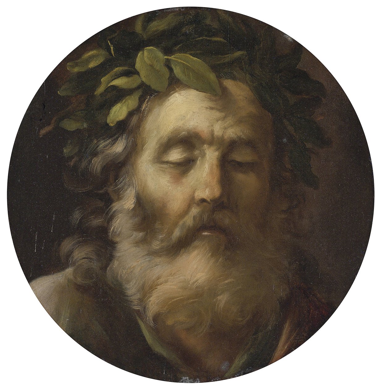 Portret van de dichter Homerus door Pier Francesco Mola