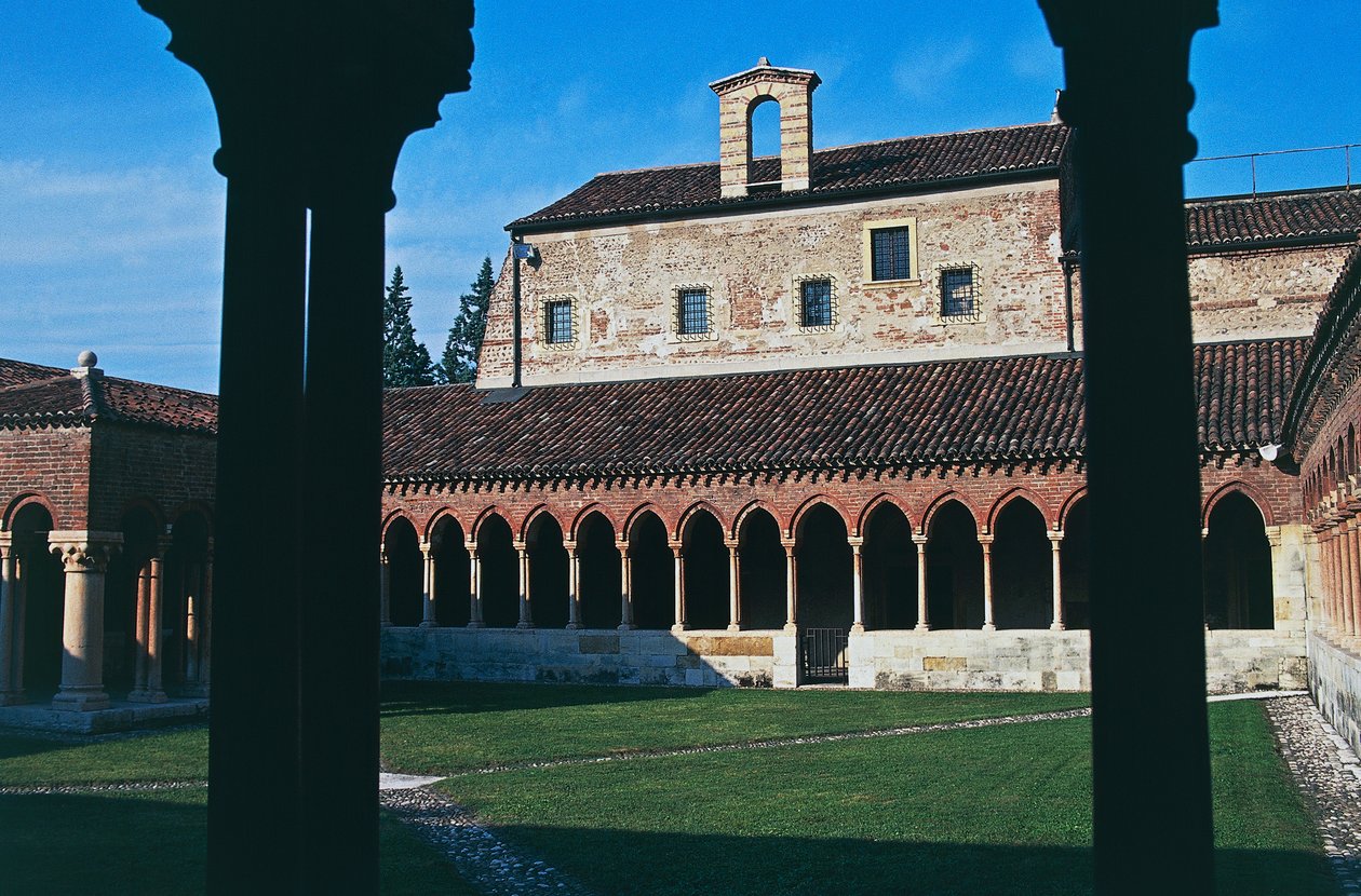 Klooster, Basiliek van St. Zeno (of San Zeno Maggiore en San Zenone), Verona (UNESCO Werelderfgoedlijst, 2000), Veneto, Italië door Blaise Nicolas Le Sueur