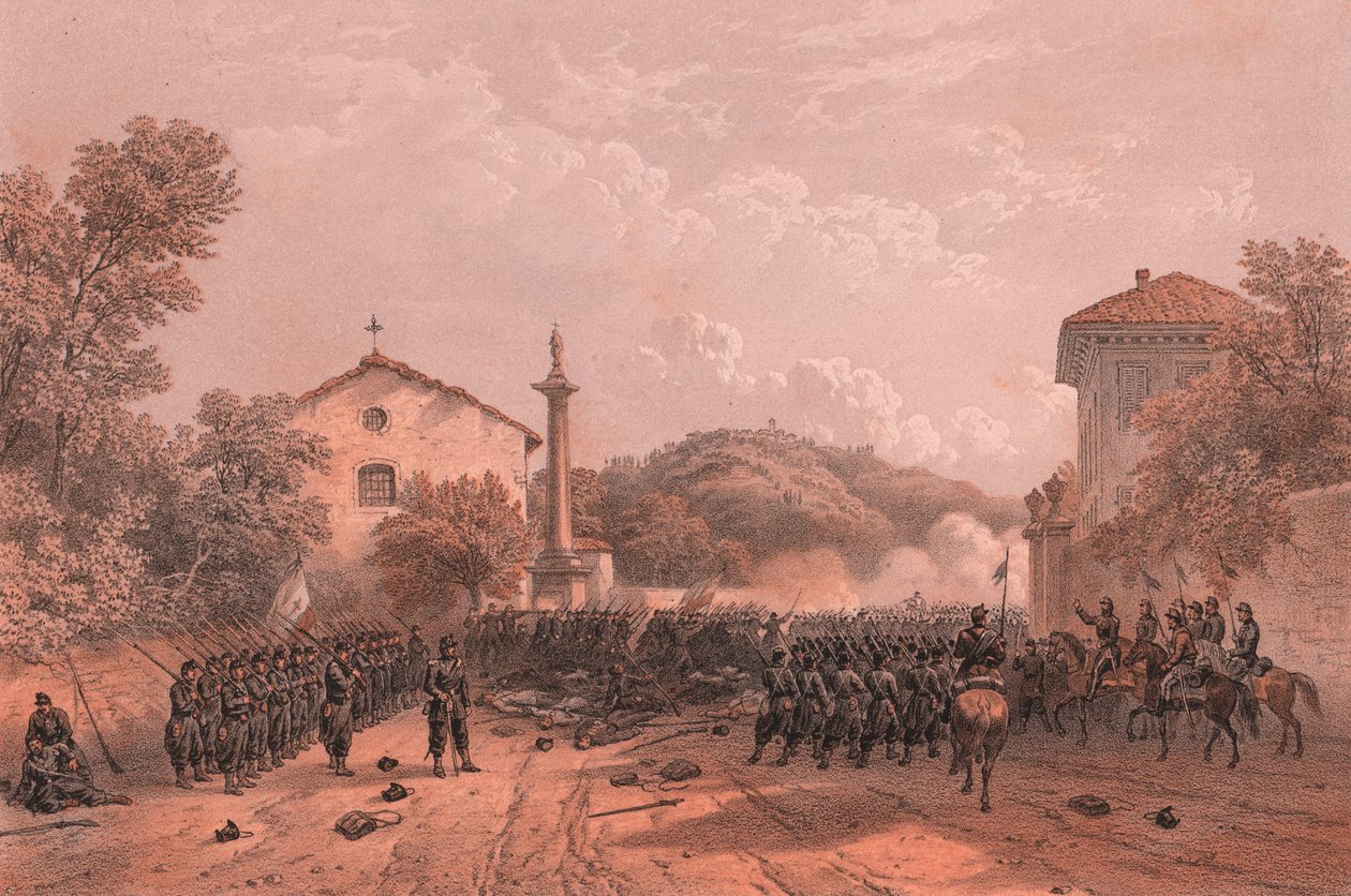 Verdediging van Varese door Garibaldi