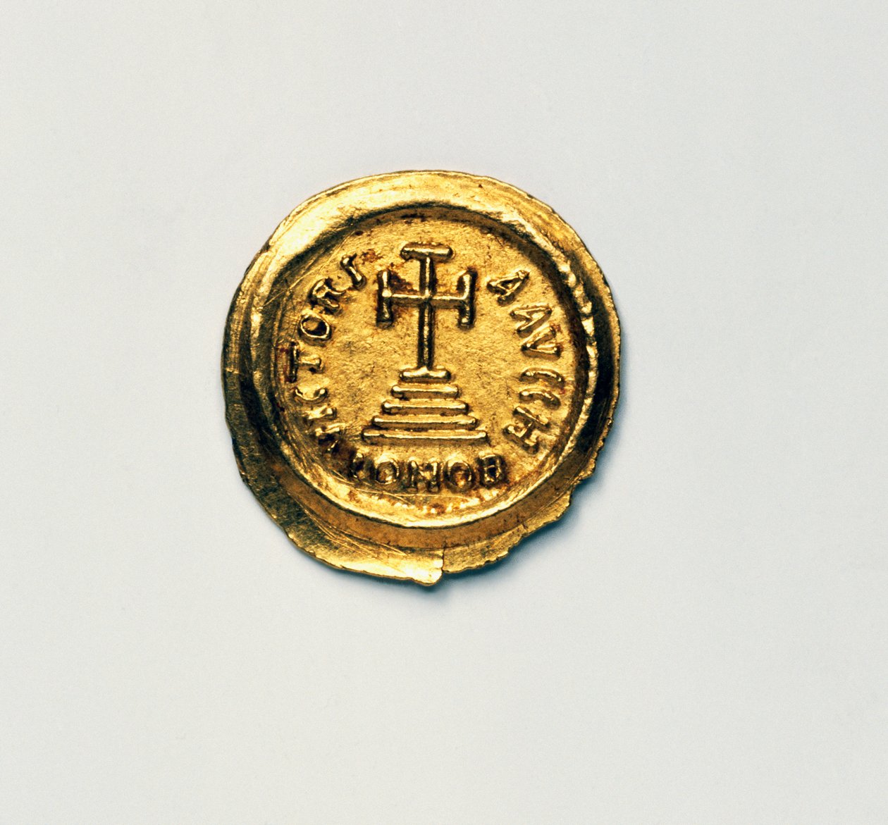 Solidus van Byzantijnse keizer Heraclius, Byzantijnse munten, 7e eeuw na Christus door Blaise Nicolas Le Sueur