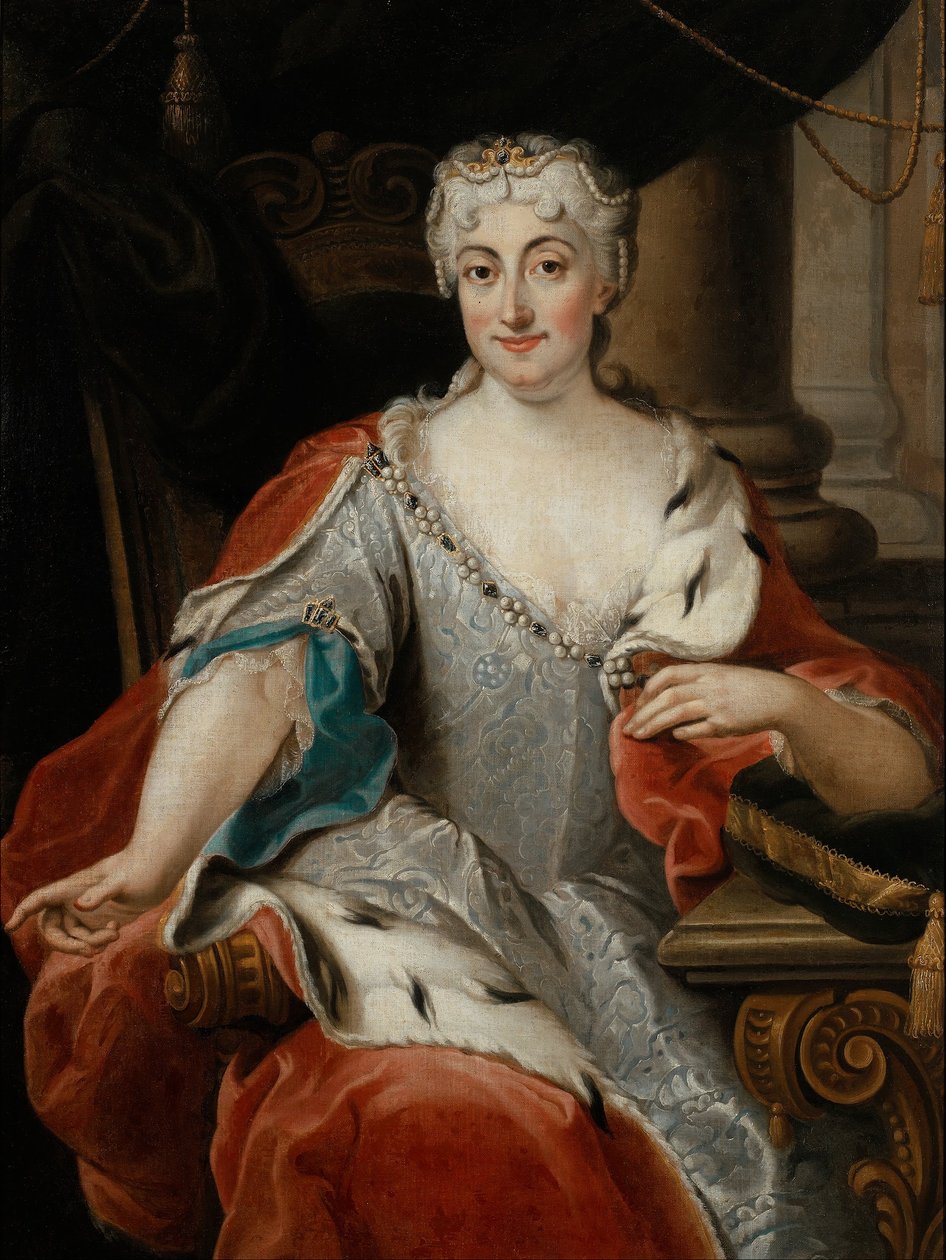 Portret van Maria Clementina Sobieska (?) door Pier Leone Ghezzi