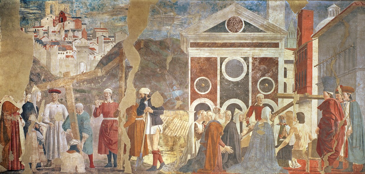 De verificatie van het ware kruis, voltooid in 1464 door Piero della Francesca