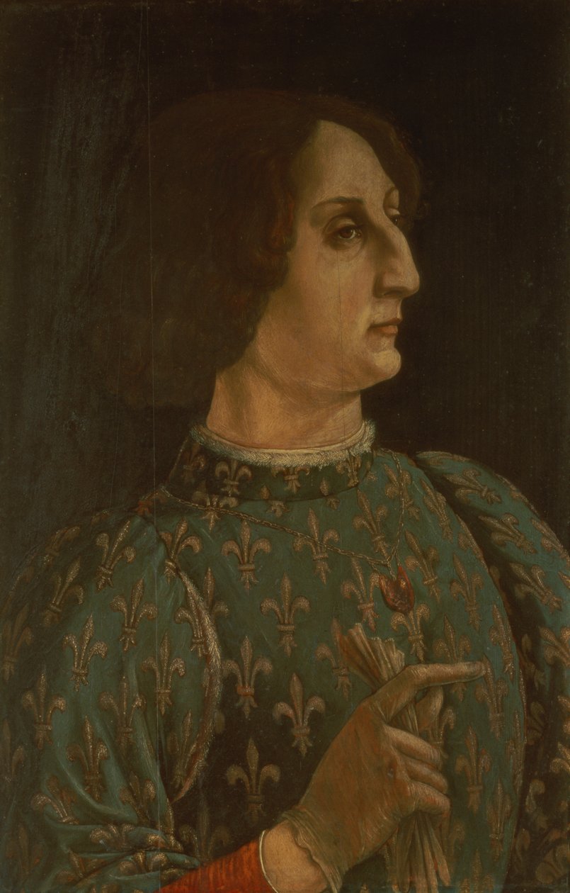 Portret van Galeazzo Mario Sforza (1444-76) c.1471 door Piero del Pollaiolo