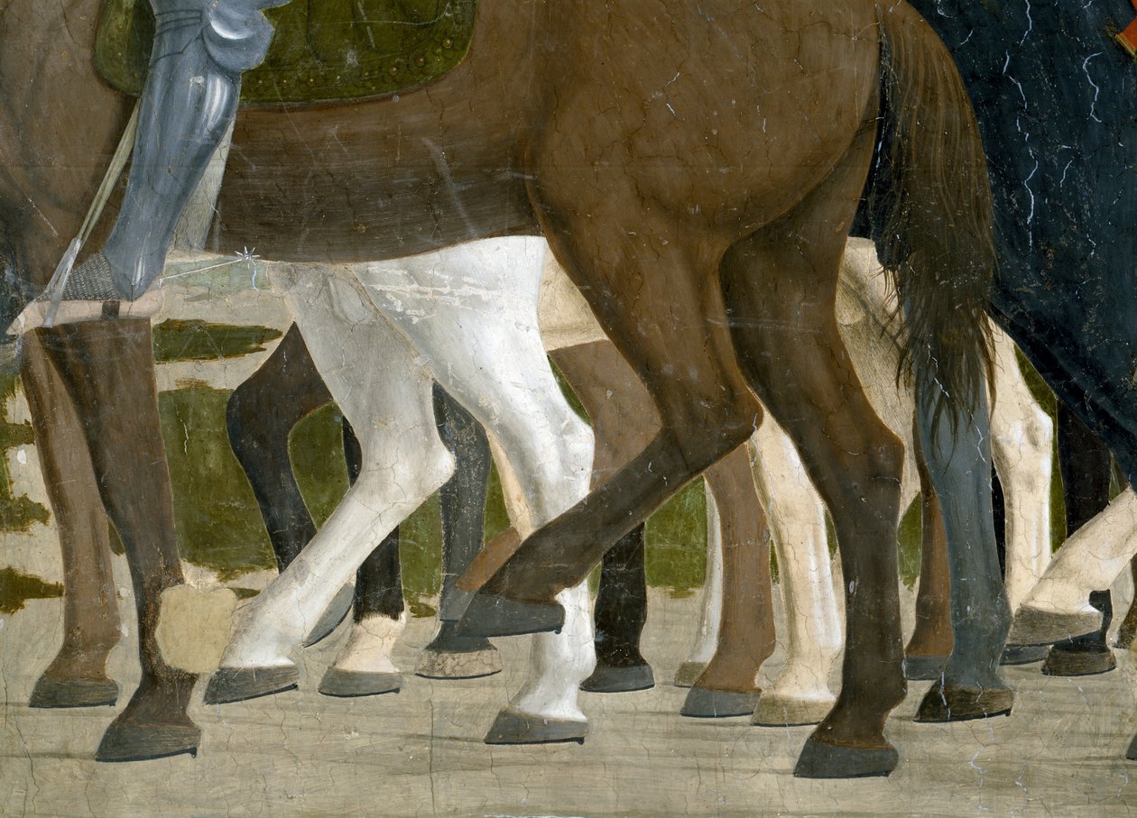 De Legende van het Ware Kruis (detail) door Piero della Francesca