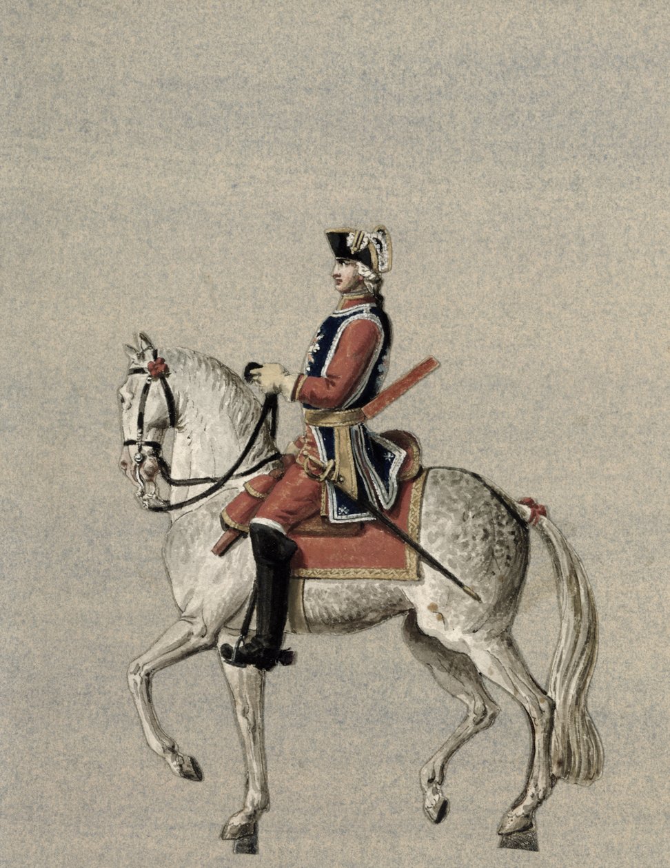 Ruiterportret van prins Charles de Beauveau-Craon door Pierre Antoine Lesueur