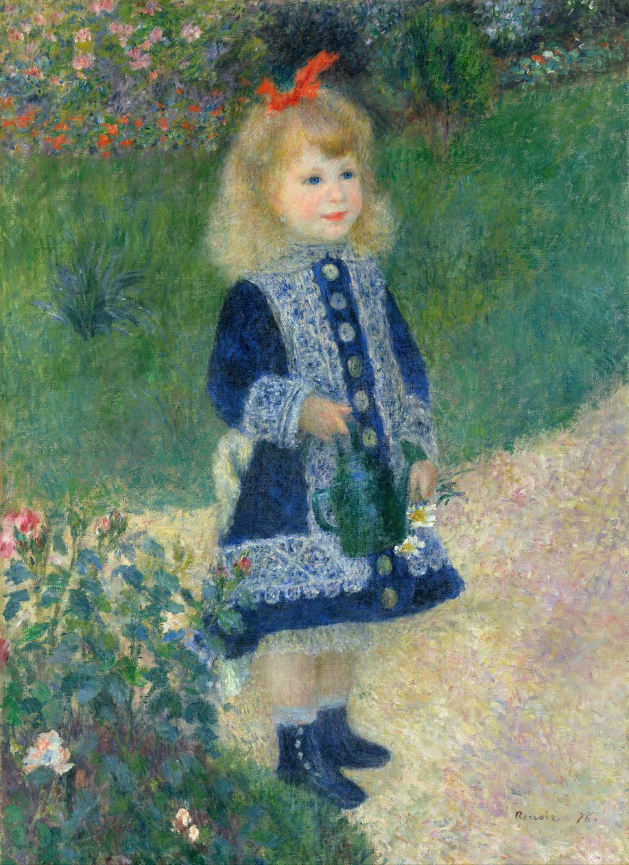 Meisje met een gieter door Pierre Auguste Renoir