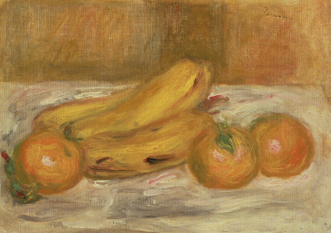 Bananen en Sinaasappels, c.1913 door Pierre Auguste Renoir
