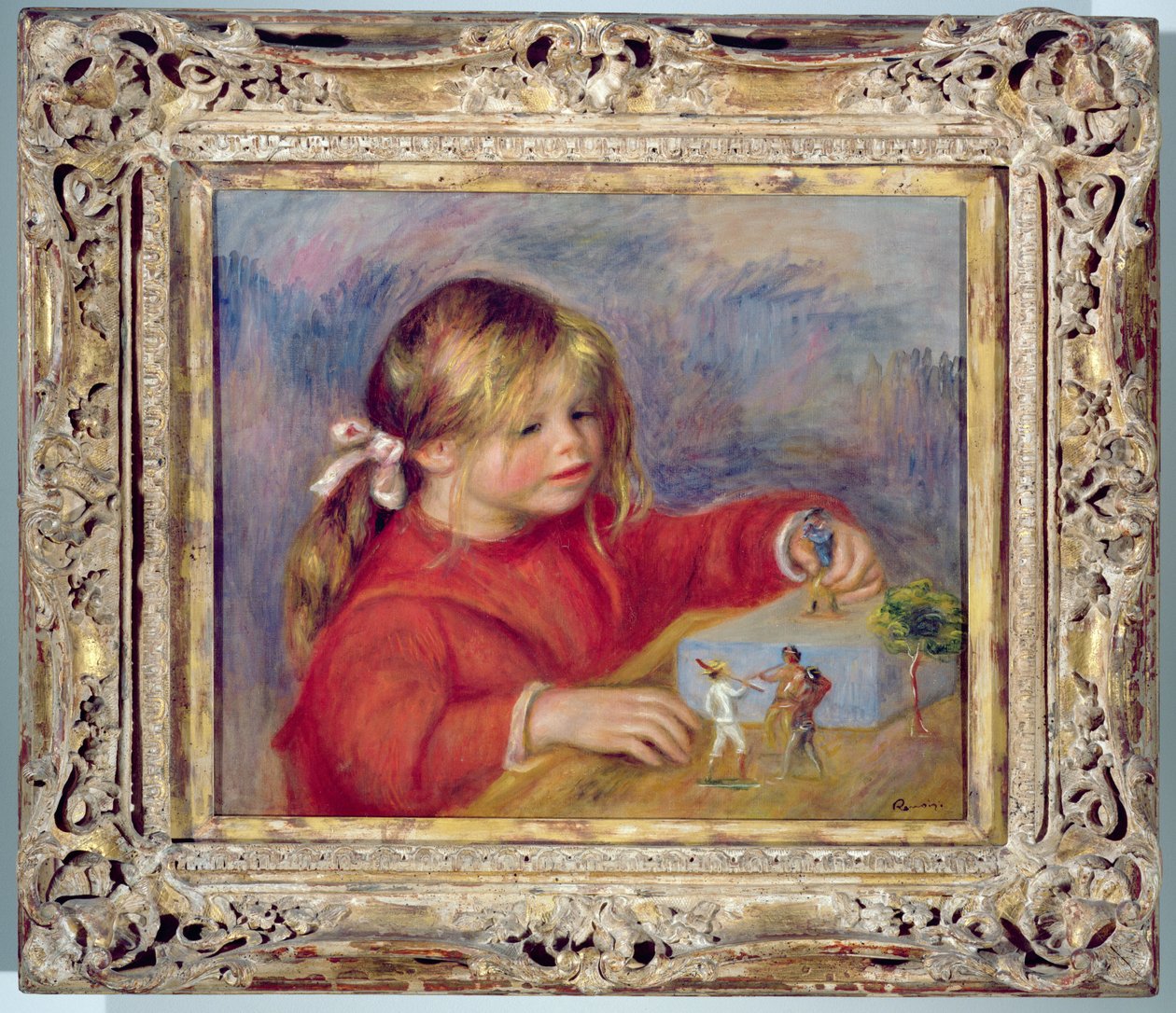 Claude Renoir aan het spelen, ca. 1905 door Pierre-Auguste Renoir
