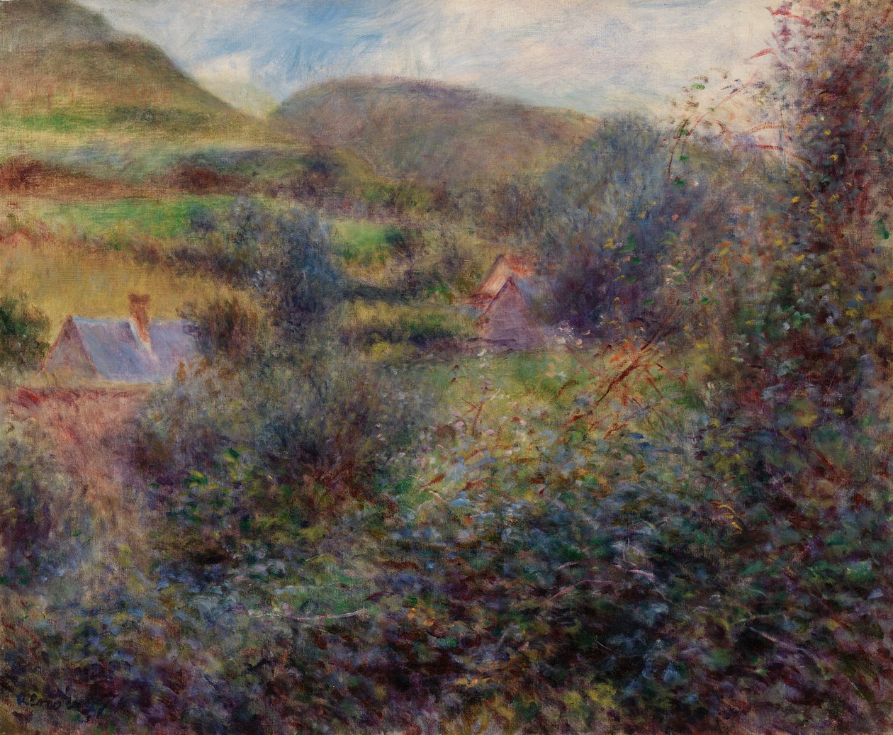 Omgeving van Berneval door Pierre Auguste Renoir