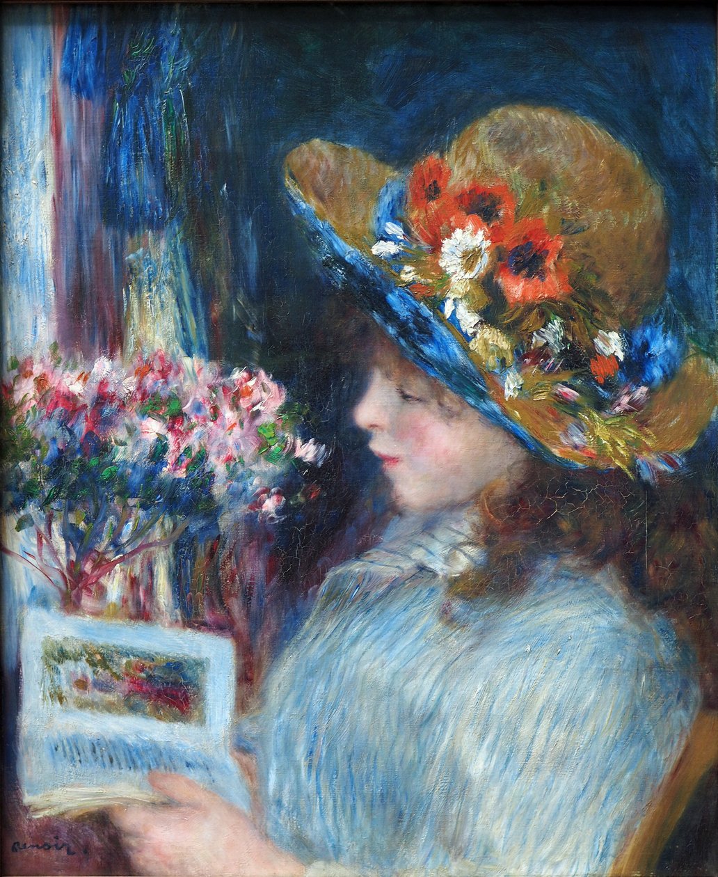 Lezend meisje door Pierre-Auguste Renoir