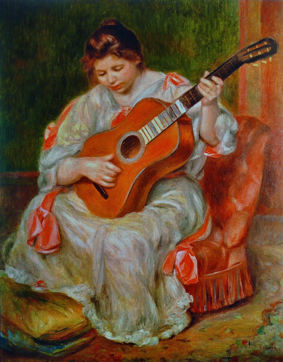 Gitaarspeler door Pierre Auguste Renoir