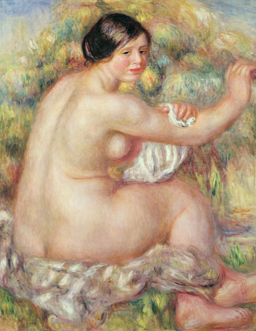Grote Zittende Naakt door Pierre-Auguste Renoir