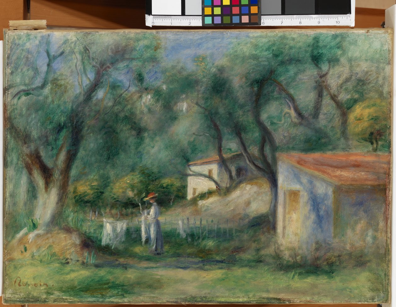 Le Cannet, Souvenir van Corot, 1902 door Pierre Auguste Renoir
