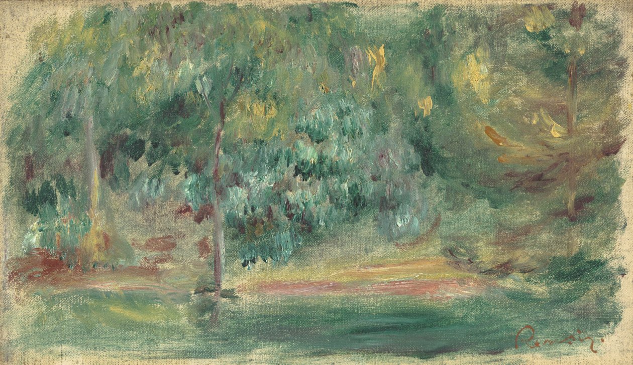 Landschap, ca. 1860-80 door Pierre Auguste Renoir