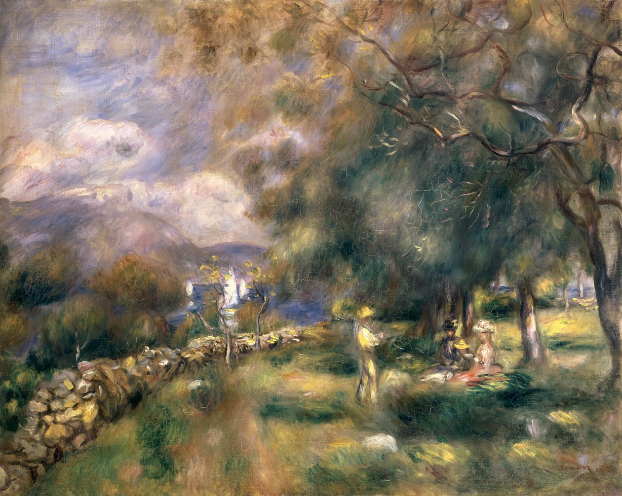 Schiereiland van Saint-Jean door Pierre-Auguste Renoir