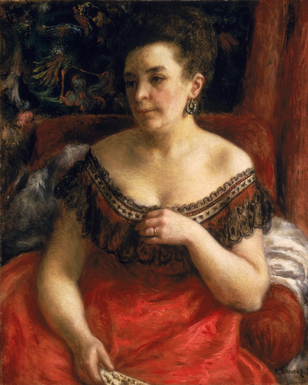Portret van Blanche Marie Renoir (geboren Blanc) 1870 door Pierre Auguste Renoir