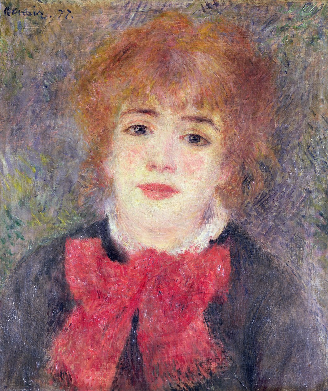 Portret van Jeanne Samary (1857-90), 1877 door Pierre Auguste Renoir