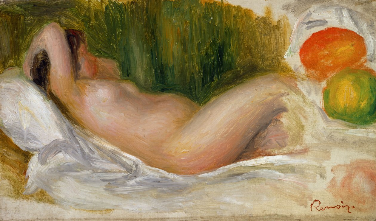 Liggende Naakt door Pierre Auguste Renoir