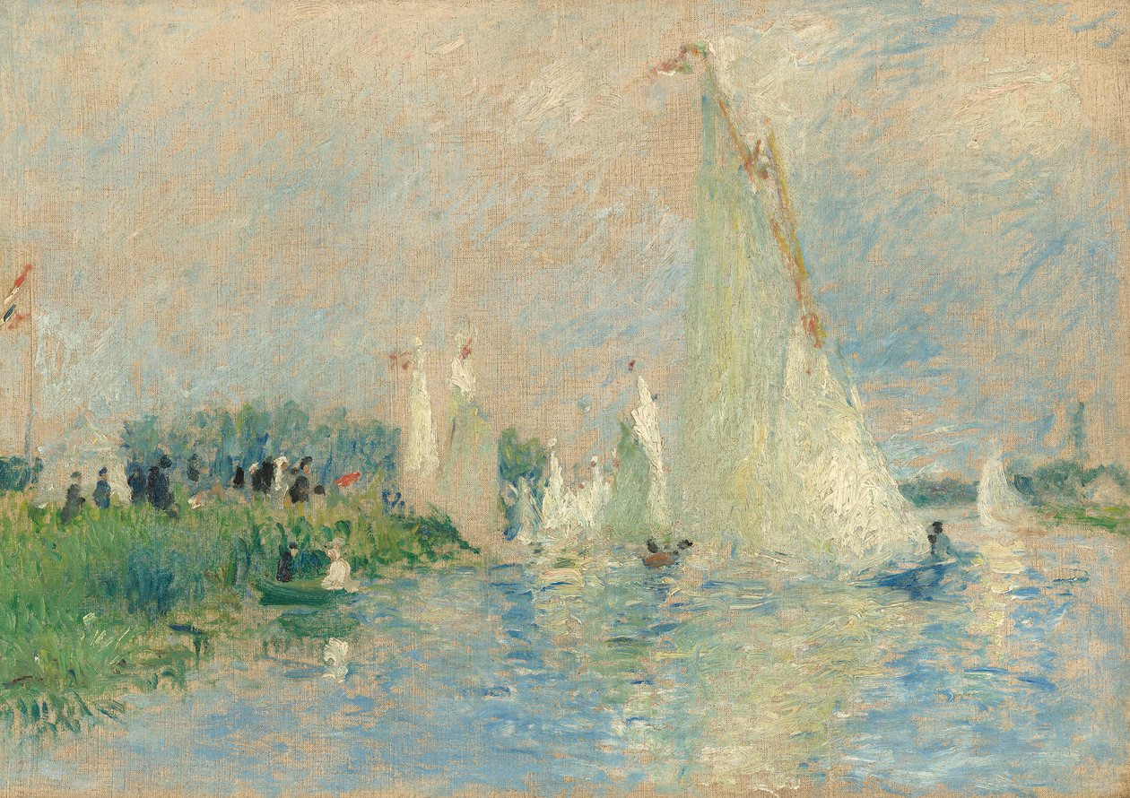 Regatta bij Argenteuil door Pierre Auguste Renoir