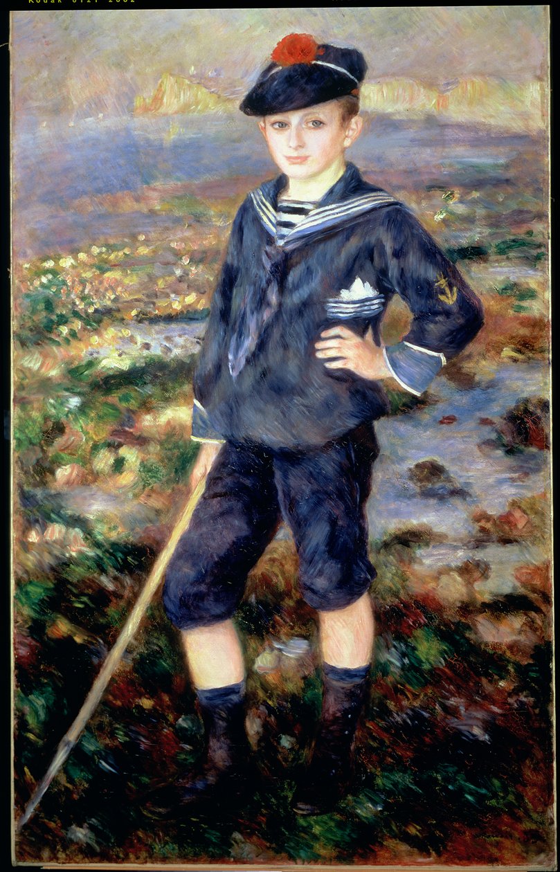 Matrozenjongen (Portret van Robert Nunes) door Pierre-Auguste Renoir