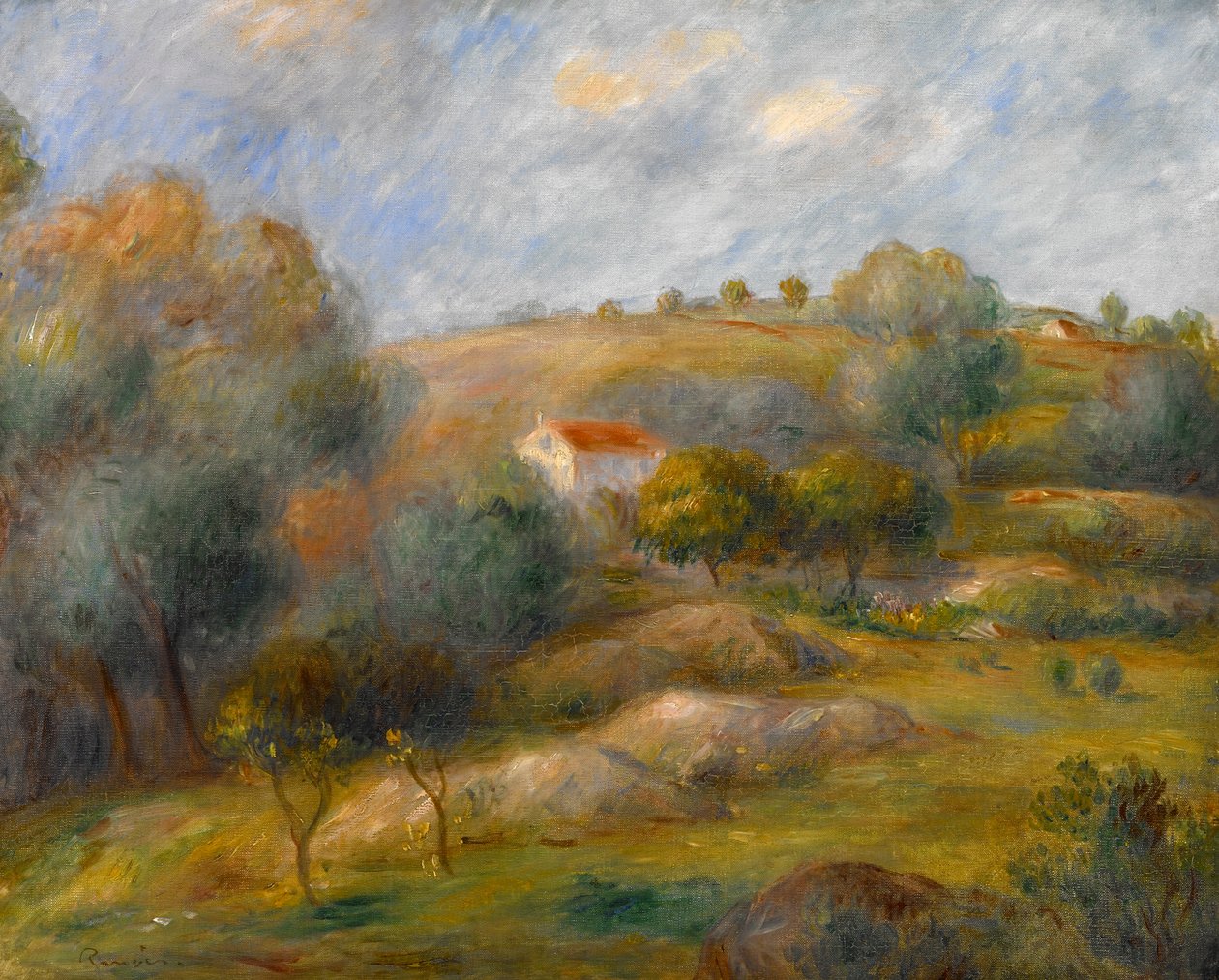 Lente in Essoyes door Pierre Auguste Renoir