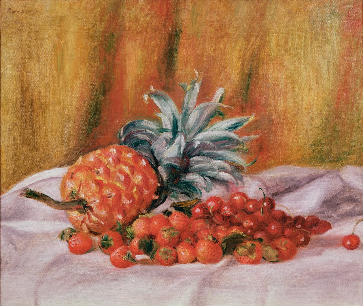Aardbeien en Ananas, c.1895 door Pierre Auguste Renoir