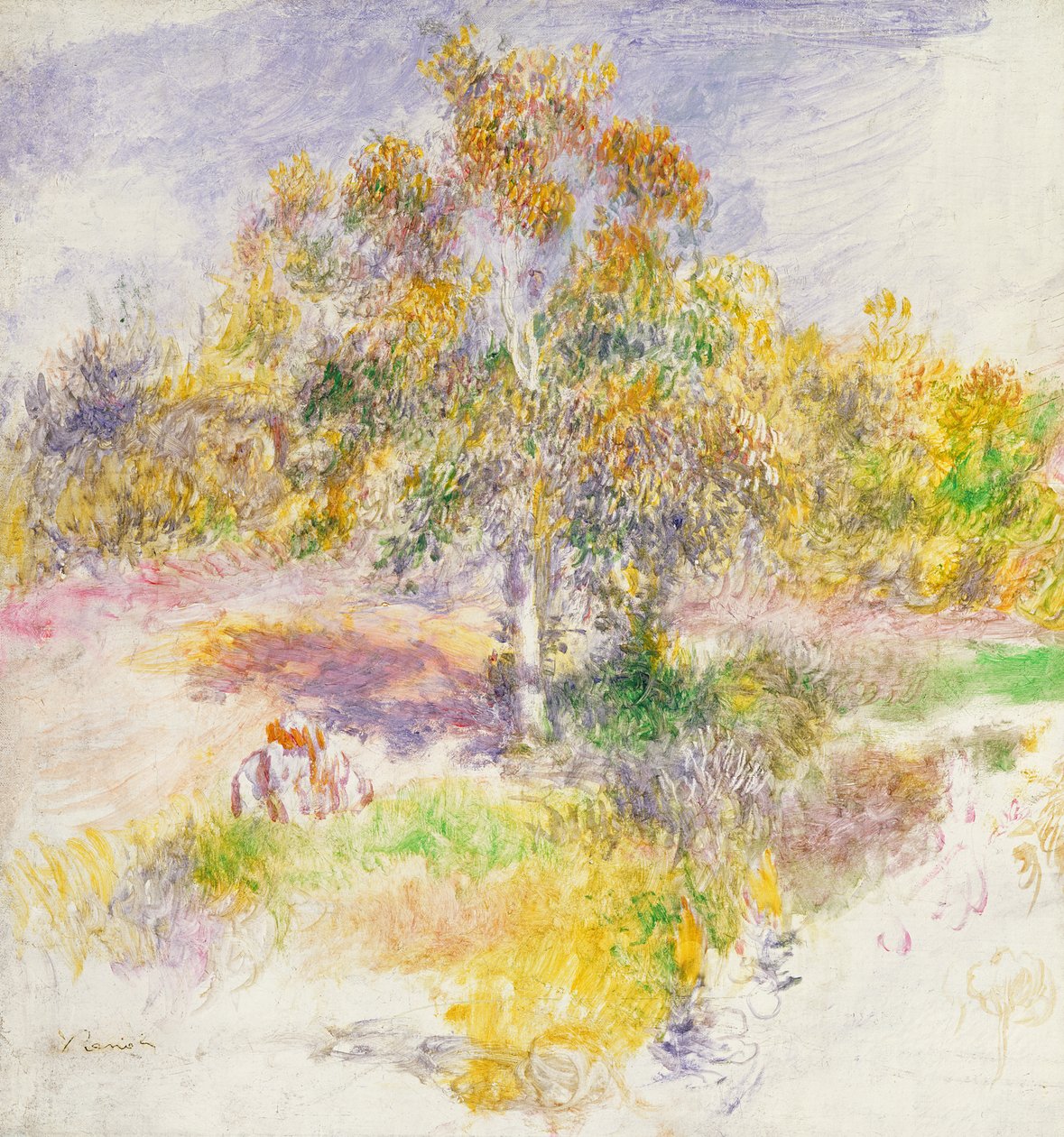 De clearing door Pierre Auguste Renoir