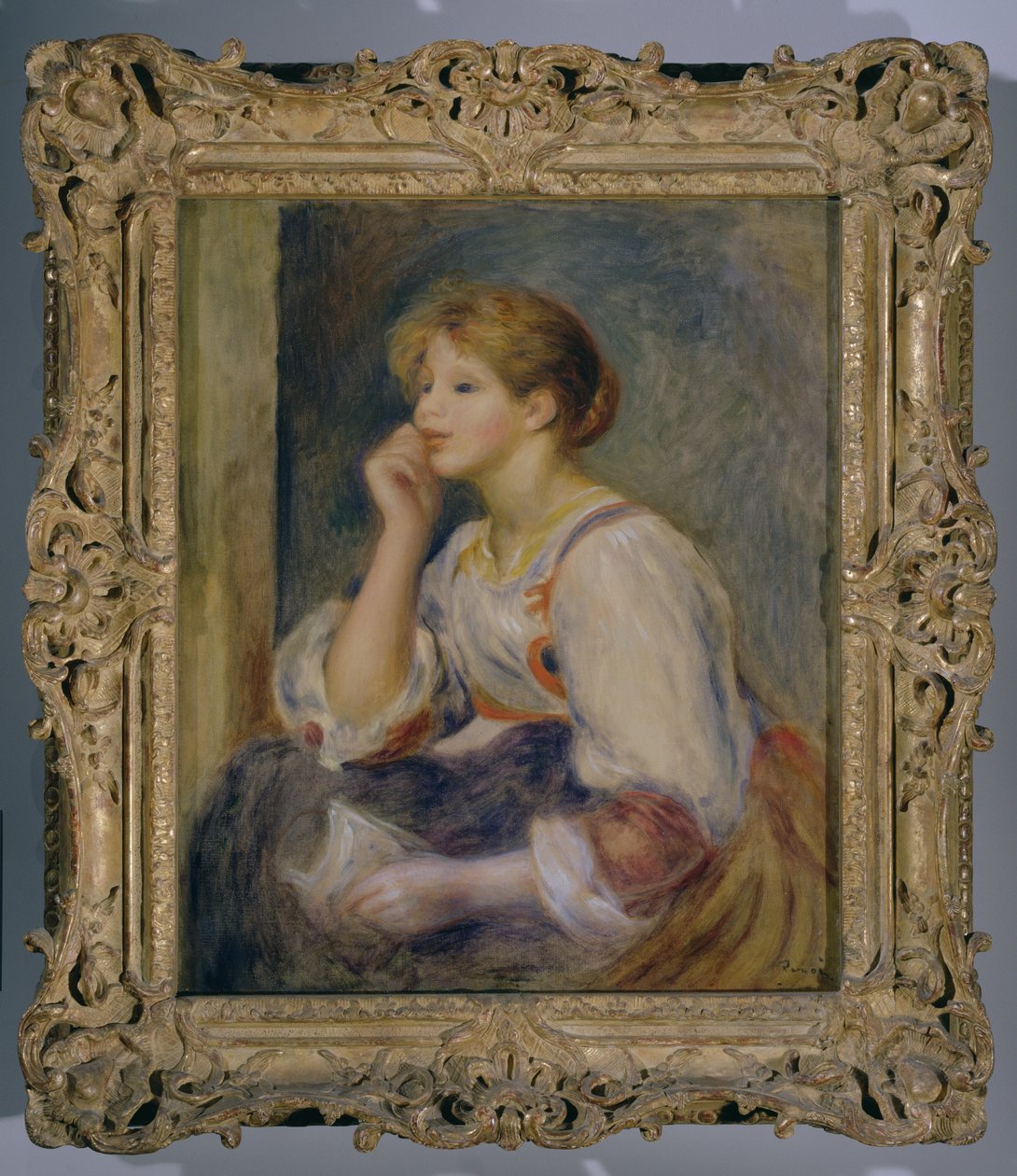 Vrouw met een brief, ca. 1890 door Pierre Auguste Renoir