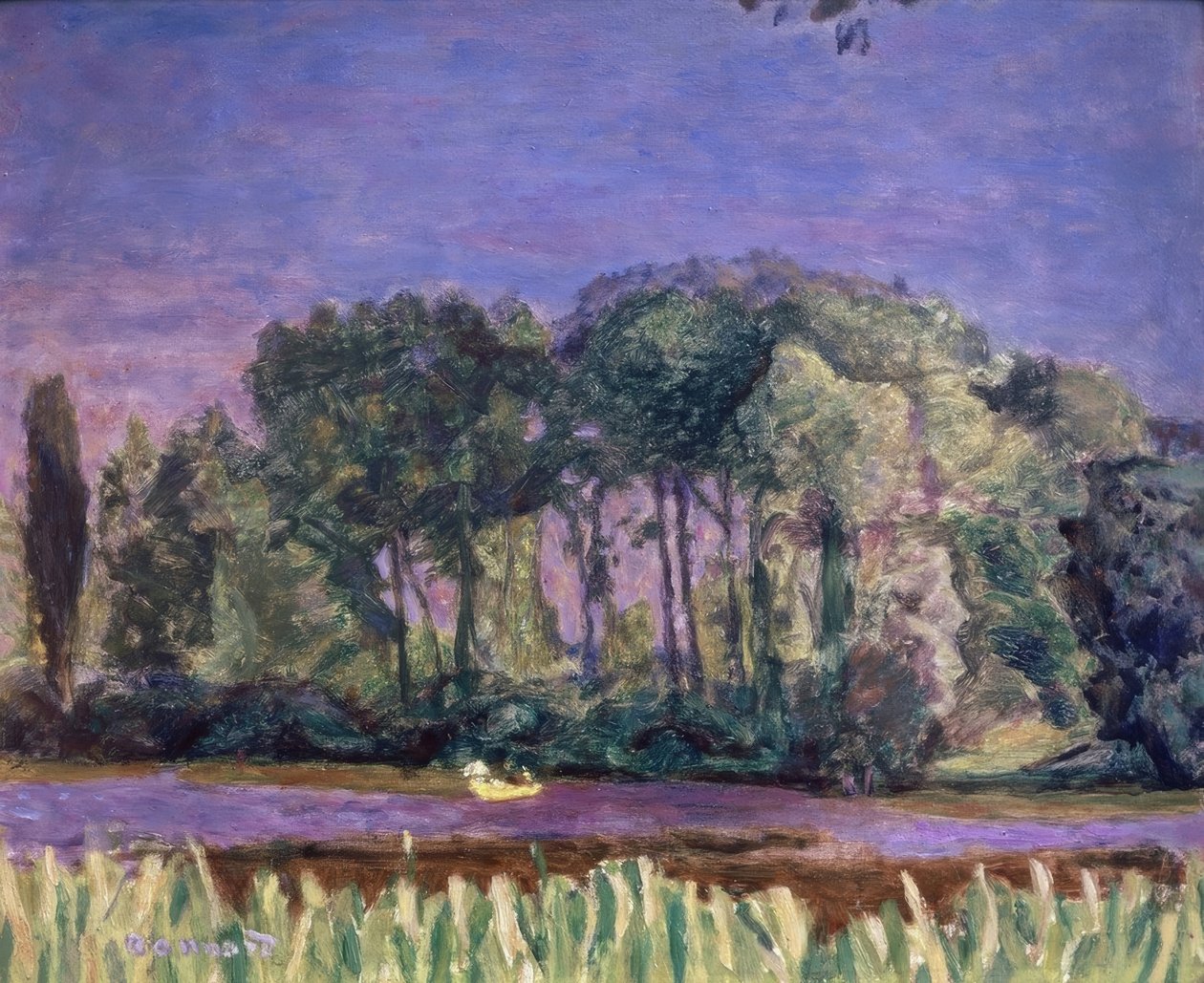 Oevers van de Seine door Pierre Bonnard