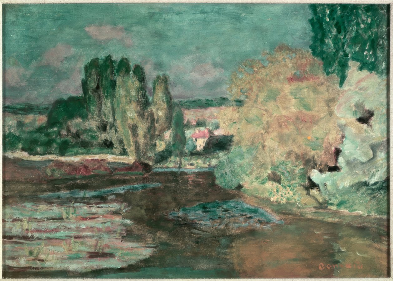 Uitzicht over de Seine door Pierre Bonnard