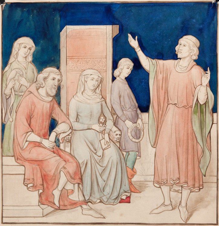 Ontwerp voor een Allegorie op Poëzie door Pierre Cuypers