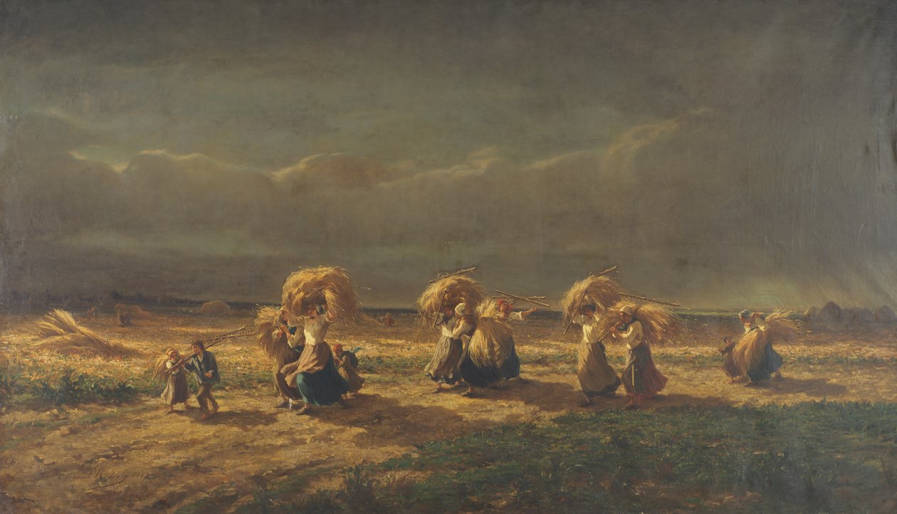 Arenlezers in Chambaudoin door Pierre Edmond Alexandre Hedouin