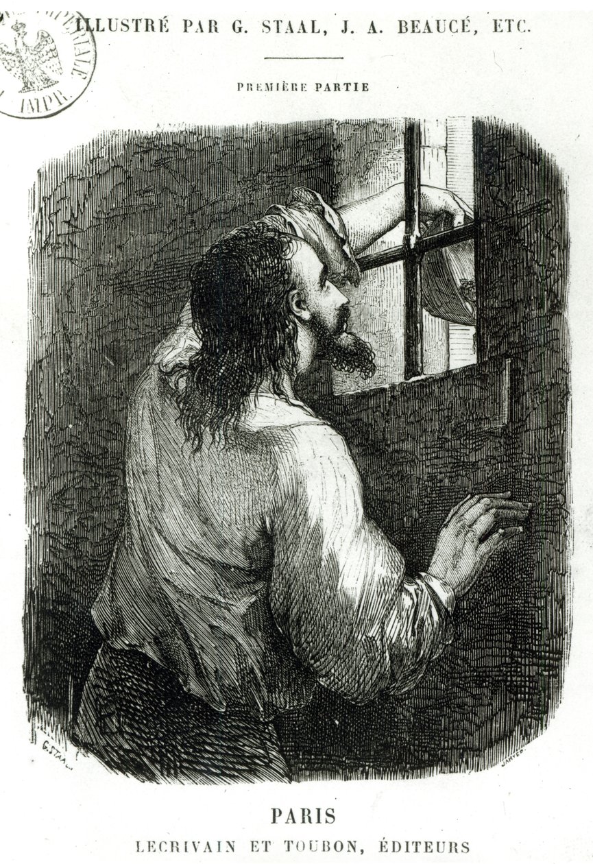 Edmond Dantes gevangen in het Chateau d