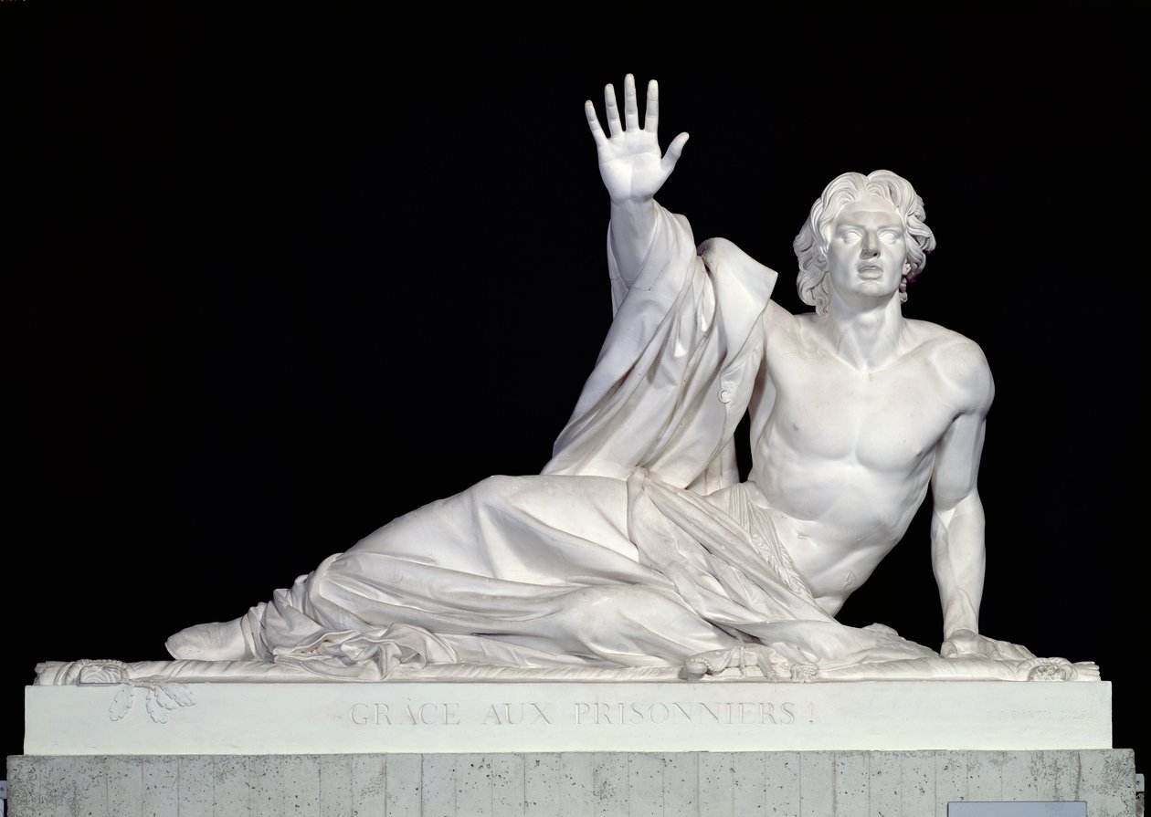 Monument ter nagedachtenis aan Charles-Artus de Bonchamps (1759-93) 1825 (gips) door Pierre Jean David d