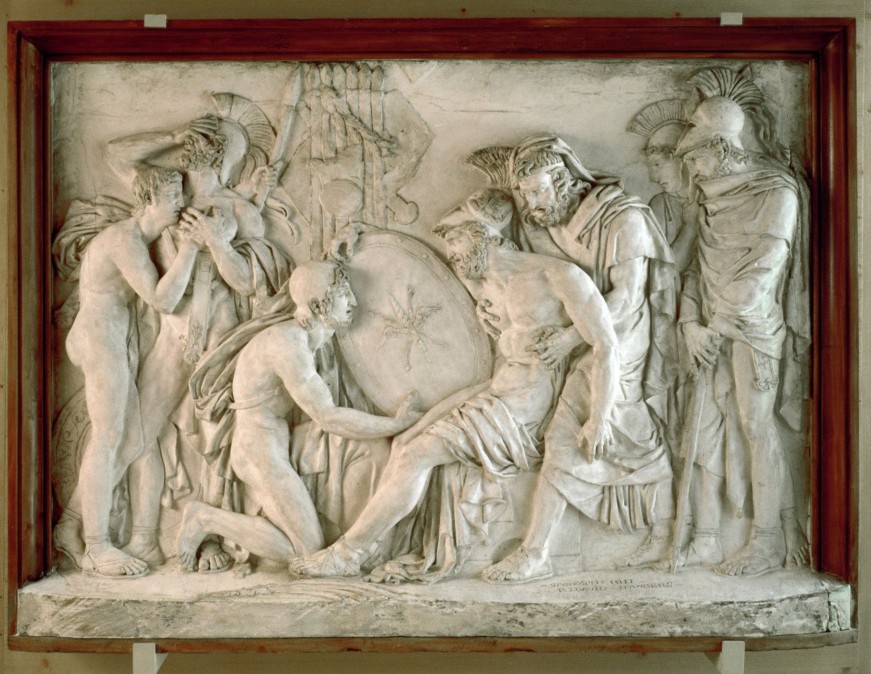 De dood van Achilles, 1811 door Pierre Jean David d