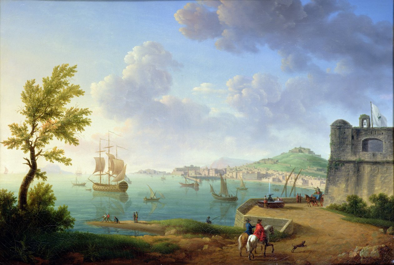 Uitzicht op Napels vanaf het Castel dell